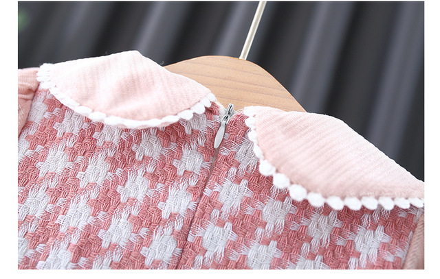 Sukienka aksamitna flanela bawełniana jesienno-zimowa dla noworodka dziewczynki - Wianko - 6