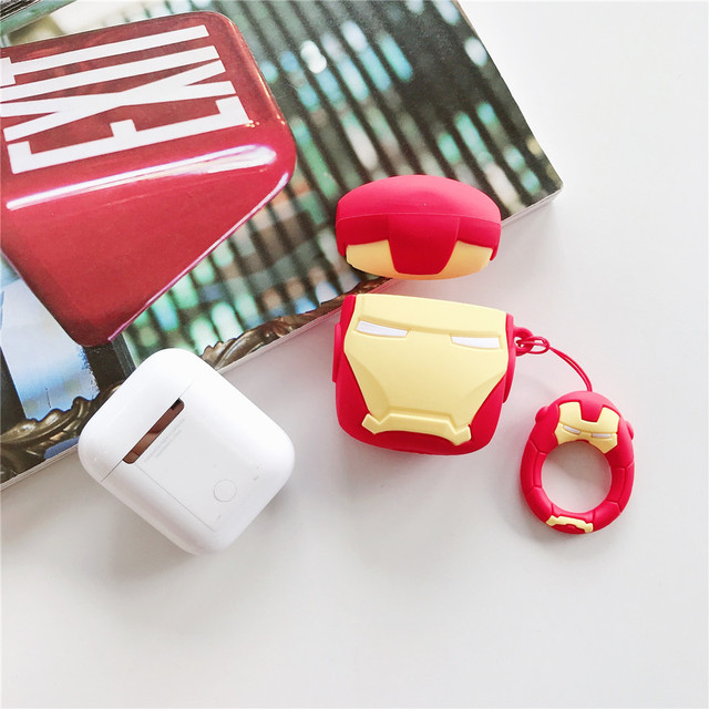 Etui na słuchawki Marvel Silicone Spiderman dla iPhone AirPods 1 2 Pro3 - Modne, ochronne etui z kultowym motywem Cartoon Spiderman - Wianko - 14