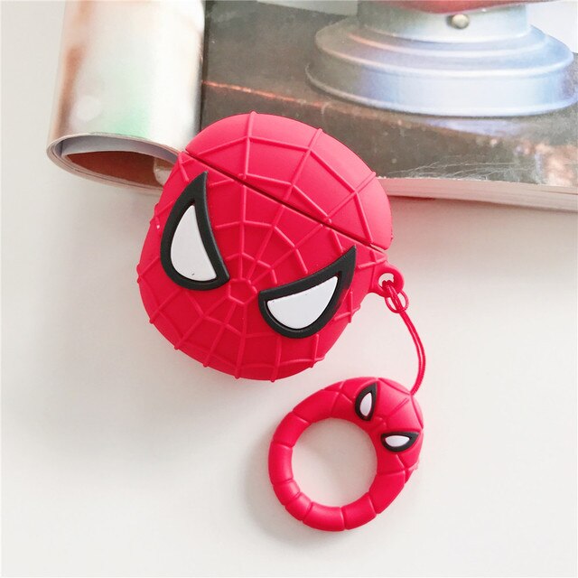 Etui na słuchawki Marvel Silicone Spiderman dla iPhone AirPods 1 2 Pro3 - Modne, ochronne etui z kultowym motywem Cartoon Spiderman - Wianko - 16