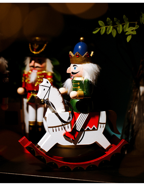 Rzemieślniczy prezent świąteczny - drewniany dziadek do orzechów żołnierz lalka figurka - Wianko - 9