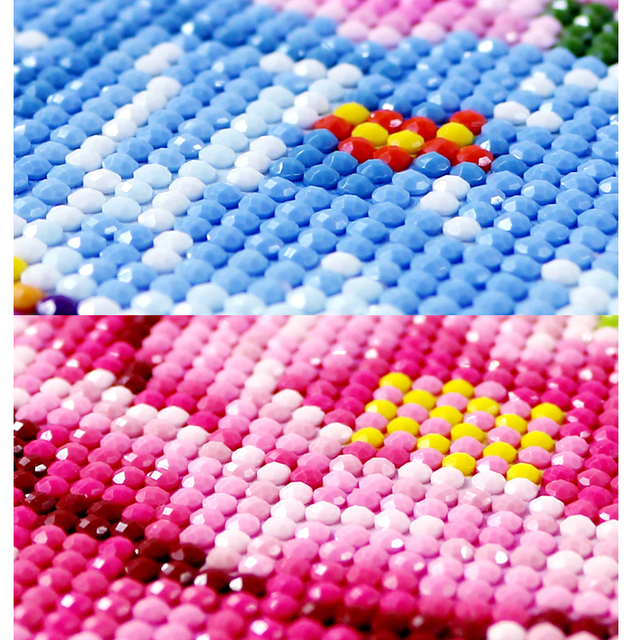 Diamentowe hafty pełne kwadratowe okrągłe wiertło 5D - Myszka Miki - obraz ścieg krzyżykowy - Wianko - 4