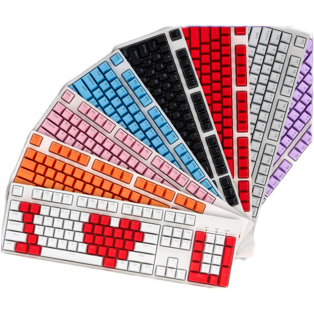 Klawiatura mechaniczna ABS z podświetleniem RGB, 104 klawisze, profil OEM, MX klucze, cap niestandardowy - kolor mix, dla graczy - Wianko - 3
