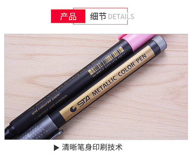 Kolorowy marker wodny na bazie metalu 10 sztuk - długopis artystyczny DIY do rysowania i craftworku - Wianko - 7
