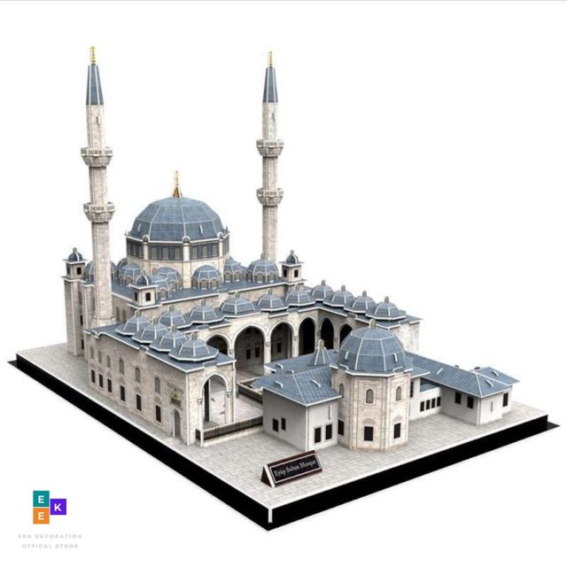 Puzzle 3D Stambuł Eyup Sułtan Meczet – 150 sztuk, szerokość 4.5cm x wysokość 33cm, dla dzieci - Wianko - 3