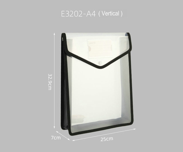 Plastikowa koperta A4/A3 o dużej pojemności - wodoodporna torba na dokumenty - Wianko - 3