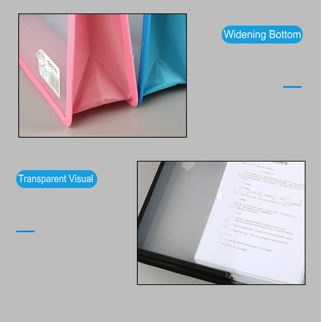 Plastikowa koperta A4/A3 o dużej pojemności - wodoodporna torba na dokumenty - Wianko - 10