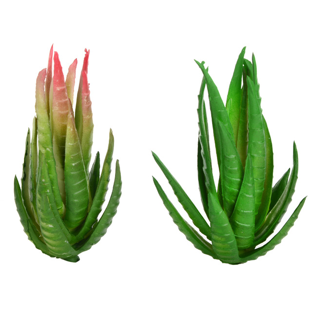 Sztuczny sukulenty Zebra aloes wysokość 14cm średnica 45mm - akcesoria DIY kompozycji kwiatowej - Wianko - 2