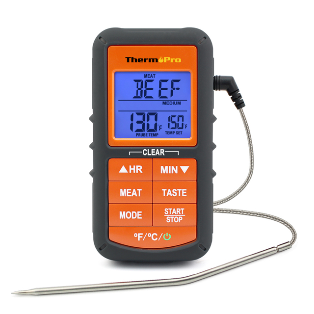 Cyfrowy termometr kuchenny ThermoPro TP06B do gotowania i grillowania z zegarem/Alarmem temperatury - Wianko - 2