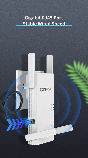Router bezprzewodowy Comfast AC2100 Gigabit dwuzakresowy 2100Mbps z 1G portem Ethernet, zasięg do 1800 m², obsługujący 30 urządzeń - Wianko - 12