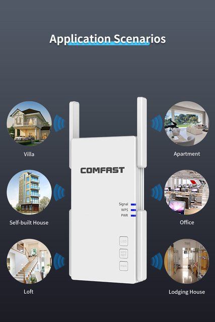 Router bezprzewodowy Comfast AC2100 Gigabit dwuzakresowy 2100Mbps z 1G portem Ethernet, zasięg do 1800 m², obsługujący 30 urządzeń - Wianko - 4