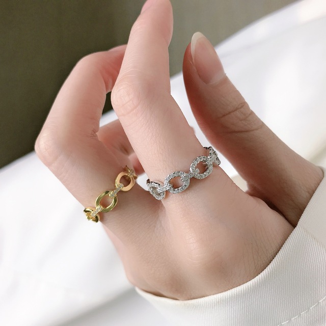 Nowość! Srebrny pierścień ślubny PANSYSEN z wytłoczonym wzorem. Kundanowe obrączki biżuteryjne dla kobiet - Wianko - 7