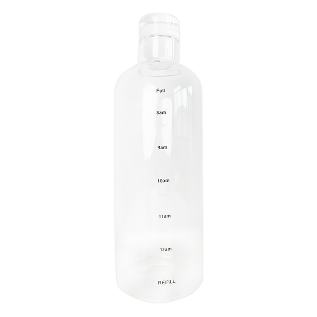 Duża szklana butelka z kubkiem do mleka z markerem czasu 500/750ml - Wianko - 10