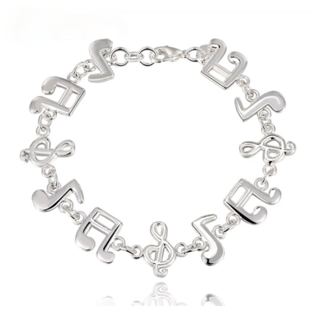 Srebrzysta bransoletka łańcuszkowa dla kobiet - nowoczesny design, solidna jakość - Wianko - 1