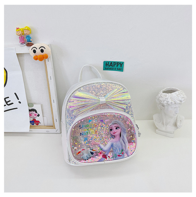 Plecak dziecięcy Disney Frozen 2 Elsa Anna, figurki akcji 21 cm, zabawki dla dziewczynki, 2021 modny prezent - Wianko - 11