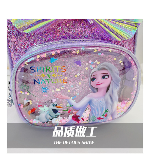 Plecak dziecięcy Disney Frozen 2 Elsa Anna, figurki akcji 21 cm, zabawki dla dziewczynki, 2021 modny prezent - Wianko - 19