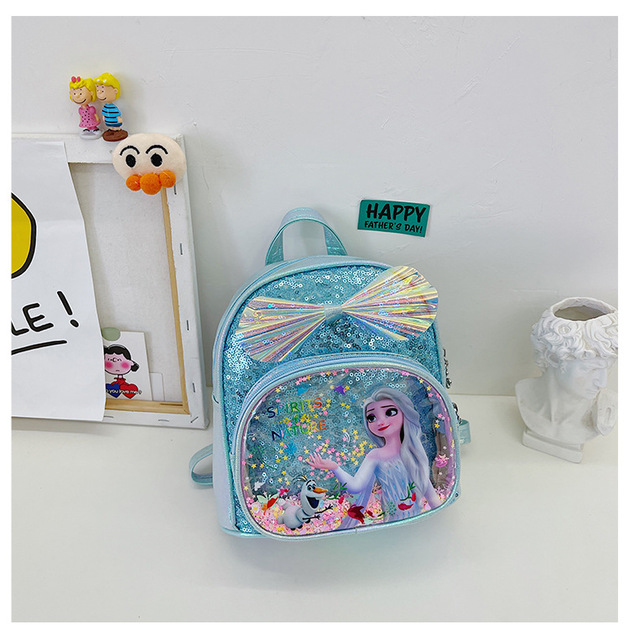 Plecak dziecięcy Disney Frozen 2 Elsa Anna, figurki akcji 21 cm, zabawki dla dziewczynki, 2021 modny prezent - Wianko - 9