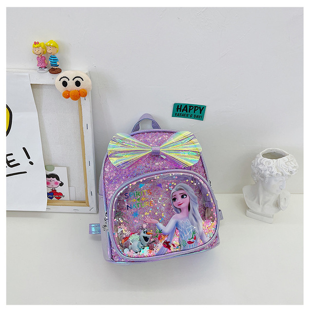 Plecak dziecięcy Disney Frozen 2 Elsa Anna, figurki akcji 21 cm, zabawki dla dziewczynki, 2021 modny prezent - Wianko - 14