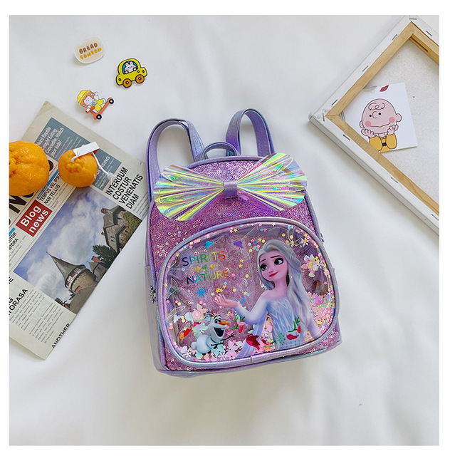 Plecak dziecięcy Disney Frozen 2 Elsa Anna, figurki akcji 21 cm, zabawki dla dziewczynki, 2021 modny prezent - Wianko - 13