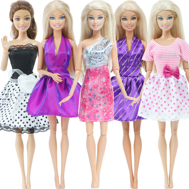 Kolorowa sukienka T-shirt o mieszanych stylach dla Barbie - akcesoria do strojów i spodni DIY dla lalki modowej - Wianko - 23