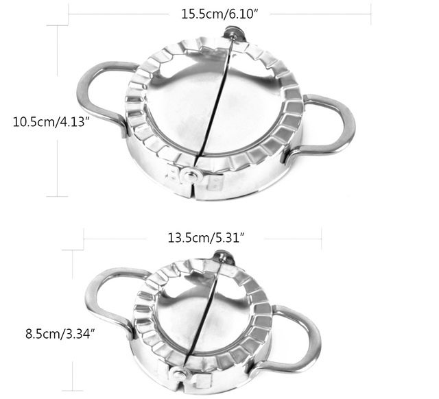 Forma do pierogów ze stali nierdzewnej, narzędzie kuchenne do robienia klusek i Jiaozi, krajalnica do ciasta - Wianko - 37