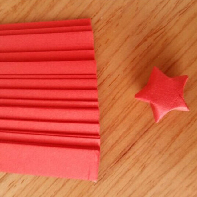 Rzemieślnicze Origami - gwiazda na szczęście z paskami papieru quillingowymi, około 80 sztuk - Wianko - 15