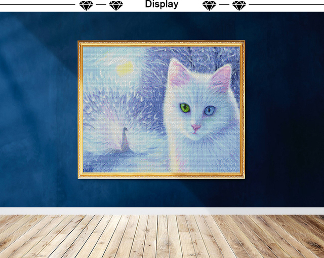 Zestaw do malowania diamentowego pełne zwierzęta kwiat kot łabędź - 5D DIY haft ścieg diamentowy mozaika dekoracyjna - Wianko - 1