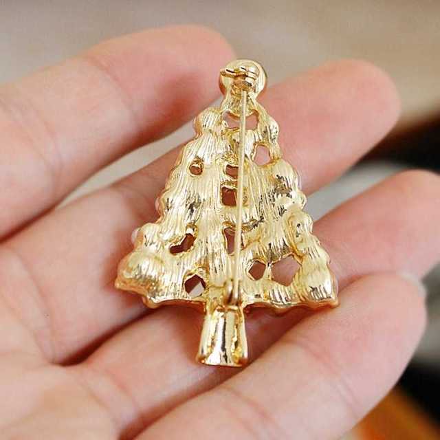 Broszka imitująca perełkę z diamentowym Pinem - stylowa biżuteria na prezent, idealna na Nowy Rok i Boże Narodzenie - Wianko - 20