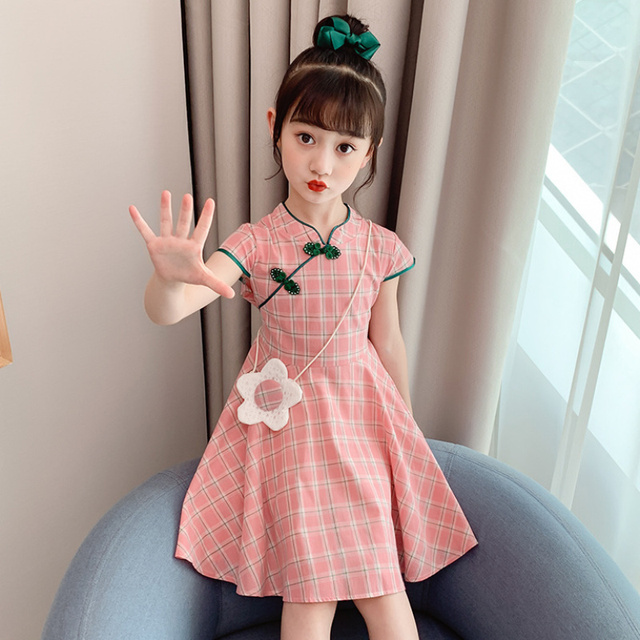 Lato: nowa moda sukienek dla dziewczynek z krótkim rękawem – Princess Dress 2021 - Wianko - 5