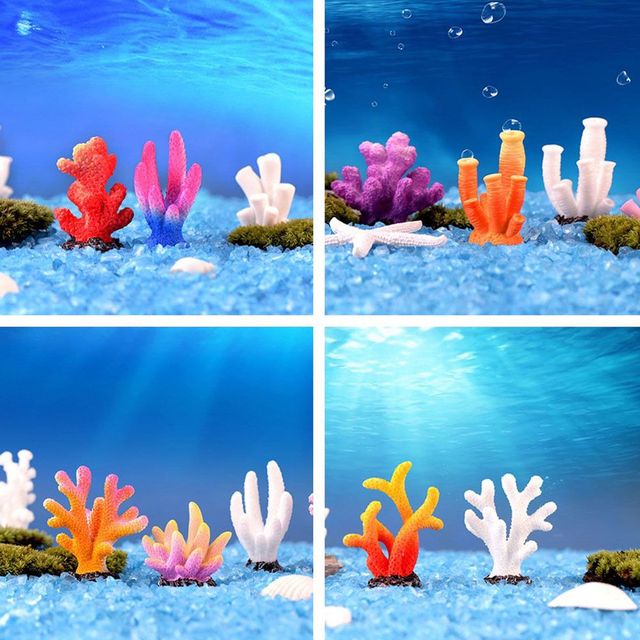 Akwarium żywica koral biżuteria dekoracja sztuczny akcesoria domowe - Wianko - 6