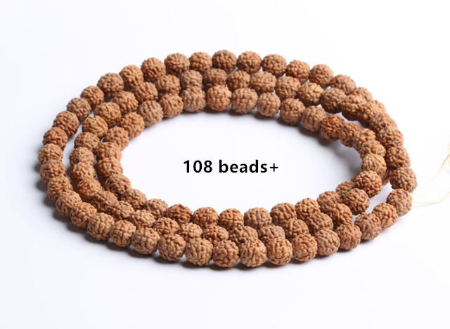 Rudraksha koraliki Bodhi 4-15mm - prawdziwie naturalne, dobrej jakości oderaz Koraliki Rudraksha Bodhi: 4-15mm, prawdziwe i dobrej jakości - Wianko - 1