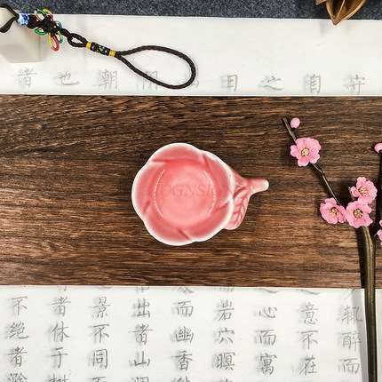 Ceramiczne naczynie z tuszem student wash pen - miska chiński obraz paleta kolorów pigment szczotka do naczyń uchwyt trzyma wkład atramentowy - Wianko - 15