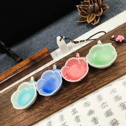 Ceramiczne naczynie z tuszem student wash pen - miska chiński obraz paleta kolorów pigment szczotka do naczyń uchwyt trzyma wkład atramentowy - Wianko - 11