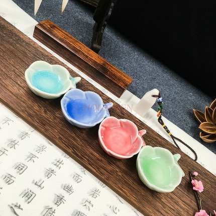 Ceramiczne naczynie z tuszem student wash pen - miska chiński obraz paleta kolorów pigment szczotka do naczyń uchwyt trzyma wkład atramentowy - Wianko - 12