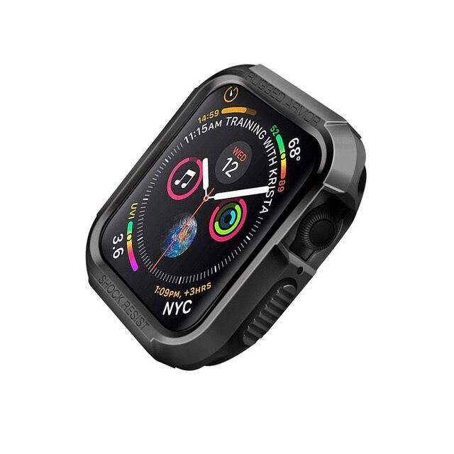 Wytrzymała osłona ekranu dla Apple Watch 40mm/44mm: etui TPU z miękką osłoną ochronną i odpornością na wstrząsy dla iWatch 4/5/6/SE - zderzak - Wianko - 4
