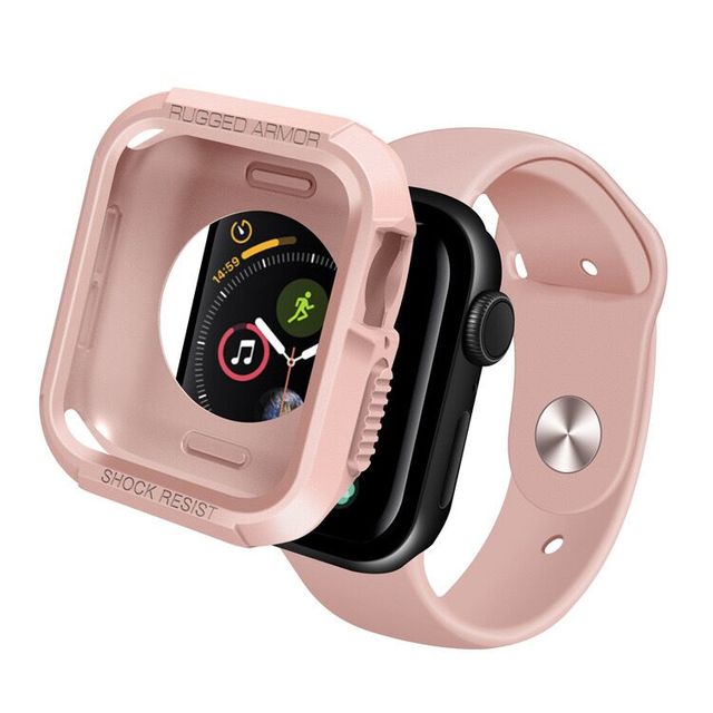 Wytrzymała osłona ekranu dla Apple Watch 40mm/44mm: etui TPU z miękką osłoną ochronną i odpornością na wstrząsy dla iWatch 4/5/6/SE - zderzak - Wianko - 5