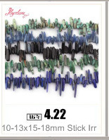 Paciorki luźne z kolorowym szkłem kryształowym do DIY biżuterii - różne rozmiary - 15-calowy sznur - Wianko - 13