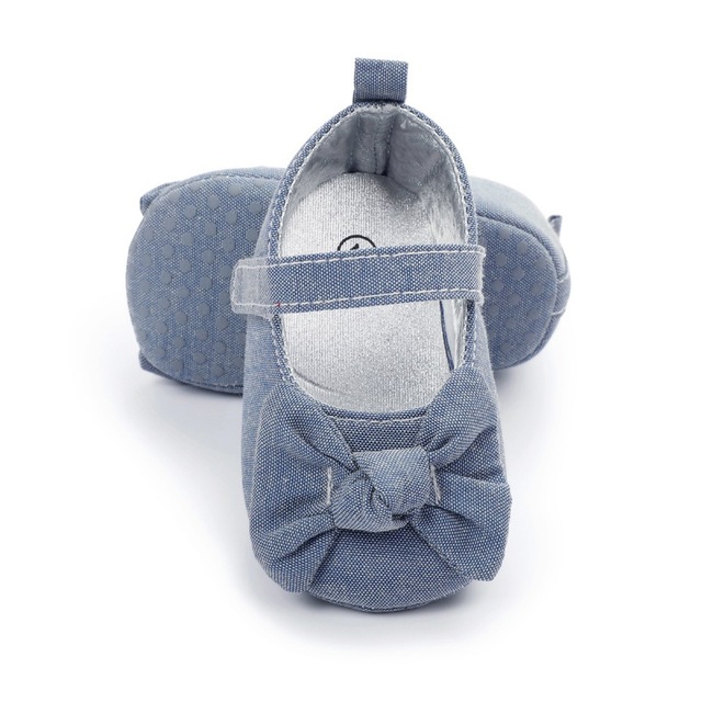 Małe buty dla noworodka dziewczynki 0-18 miesięcy z miękką podeszwą i kokardką - Wianko - 12
