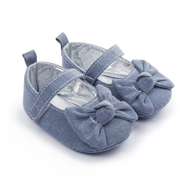 Małe buty dla noworodka dziewczynki 0-18 miesięcy z miękką podeszwą i kokardką - Wianko - 7