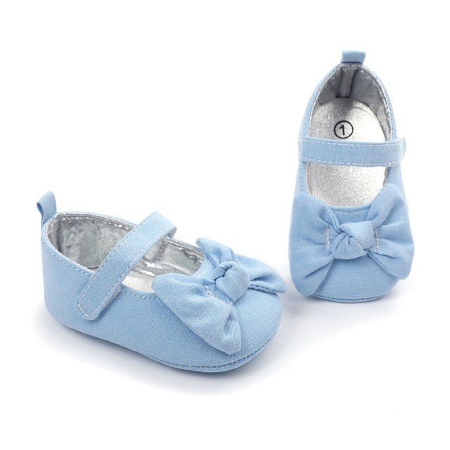 Małe buty dla noworodka dziewczynki 0-18 miesięcy z miękką podeszwą i kokardką - Wianko - 11