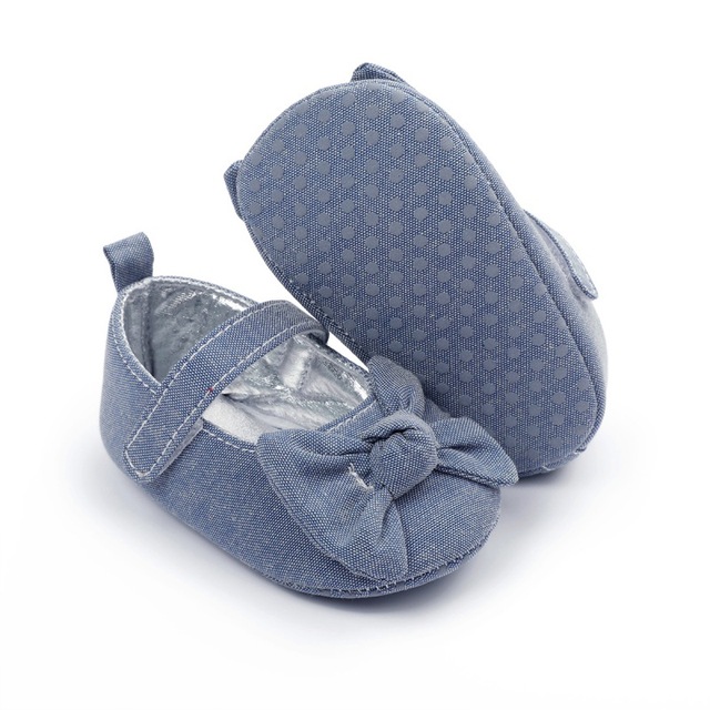Małe buty dla noworodka dziewczynki 0-18 miesięcy z miękką podeszwą i kokardką - Wianko - 8