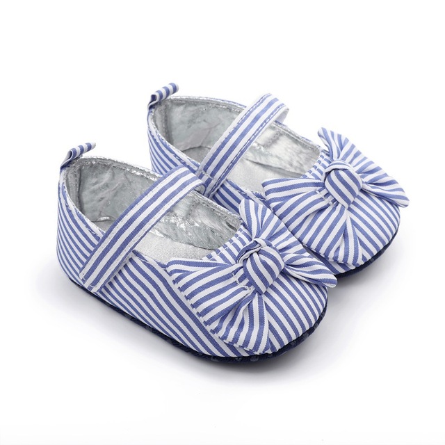 Małe buty dla noworodka dziewczynki 0-18 miesięcy z miękką podeszwą i kokardką - Wianko - 6
