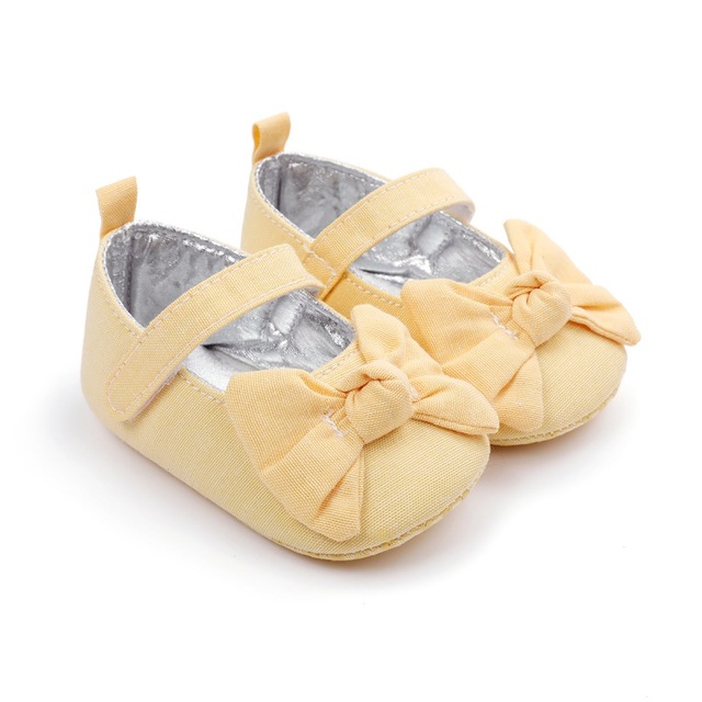 Małe buty dla noworodka dziewczynki 0-18 miesięcy z miękką podeszwą i kokardką - Wianko - 2