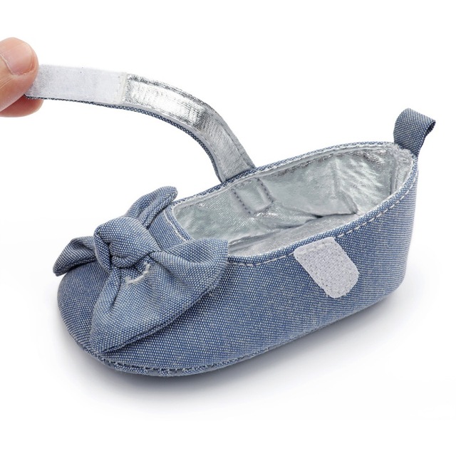 Małe buty dla noworodka dziewczynki 0-18 miesięcy z miękką podeszwą i kokardką - Wianko - 13