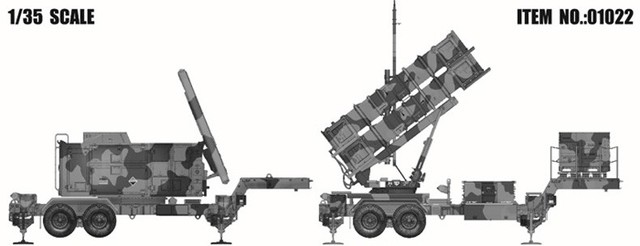 Zestaw modelarski TRUMPETER 01021 i 01022 1/35 HEMTT M983 ciągnik z M001 stanowiskiem wodowania AN/MPQ-3 RADAR i zestawem MIN-104 PATRIOT SAM SYSTEM (PAC-2) - Wianko - 1