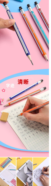 Kreatywny ołówek automatyczny 2.0mm 2B dla dzieci i dziewczynki, idealny do pisania, malowania i szkicowania - Wianko - 2