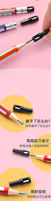 Kreatywny ołówek automatyczny 2.0mm 2B dla dzieci i dziewczynki, idealny do pisania, malowania i szkicowania - Wianko - 5