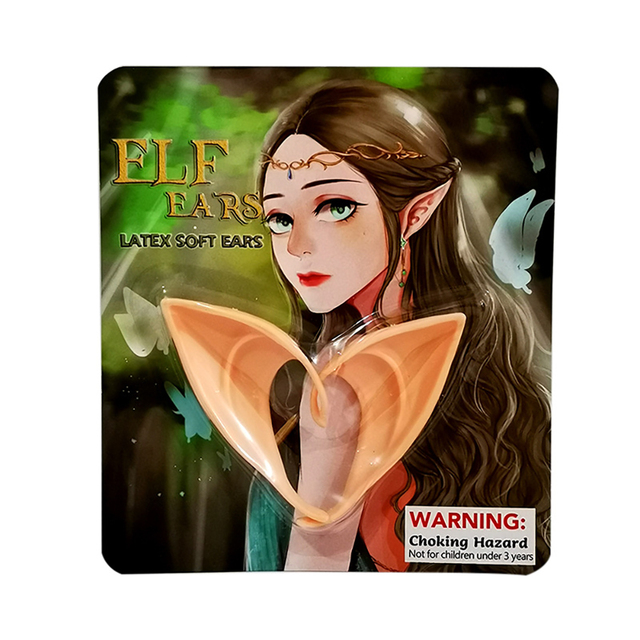 Halloweenowe lateksowe uszy elfa - wysoka symulacja, miękka i nieszkodliwa para sztucznych uszu - rekwizyt do cosplayu, element ubioru, dekoracje świąteczne - Wianko - 5