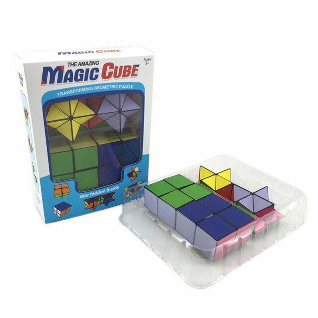 3D Kolorowe Magiczne Kostki - Połączenie 2w1 Nieskończonych Składanych Puzzli Edukacyjnych Dla Dzieci - Wianko - 10