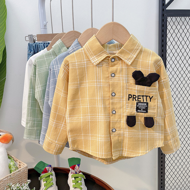 Zestaw ubrań dla dzieci: nowa kolekcja wiosna-jesień z płaszczem, T-shirtem i spodniami - Wianko - 10