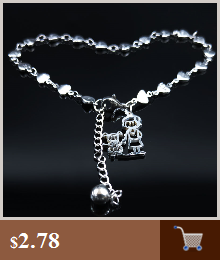 Bransoletka ze stali nierdzewnej w kolorze srebrnym z koralikami w kształcie muszli rybich - biżuteria na kostkę - Wianko - 8